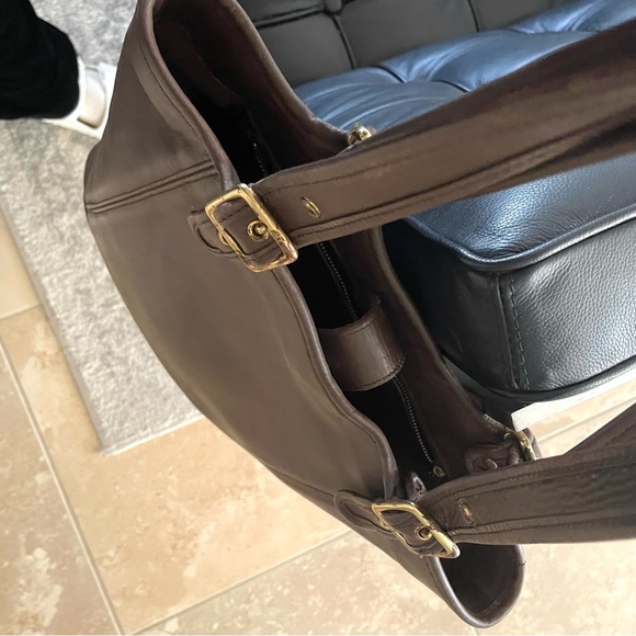 Coach 9090 large legacy tote bag chocolate brown leather - Picture 6 of 8